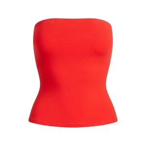 SKIMS NWT Cotton Jersey Tube Top in Color Ruby; Size Small